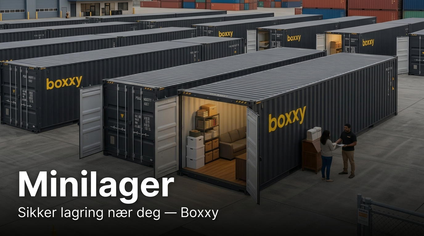 Minilager Lillestrøm – 24/7 tilgang | Boxxy